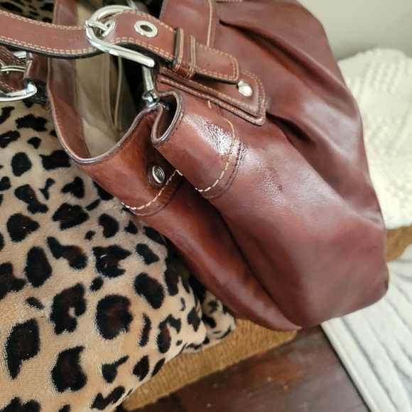 - Brown Coach Soho Pleated Large Leather Zip Tote F13732 - Picture 7 of 16